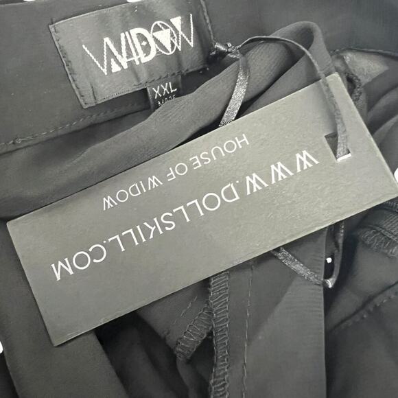 Dollskill Widow Brooding Shadows Chiffon Skirt Black Womens Size XXLarge - Picture 6 of 10